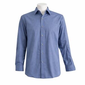 Size 18.5 Kenneth Cole Awareness Men’s Dress Shirt Blue Button Front 34/35